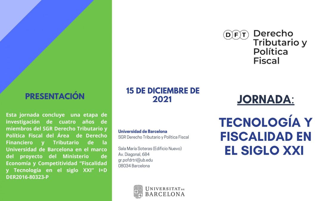Jornada sobre Tecnología y Fiscalidad en el siglo XXI