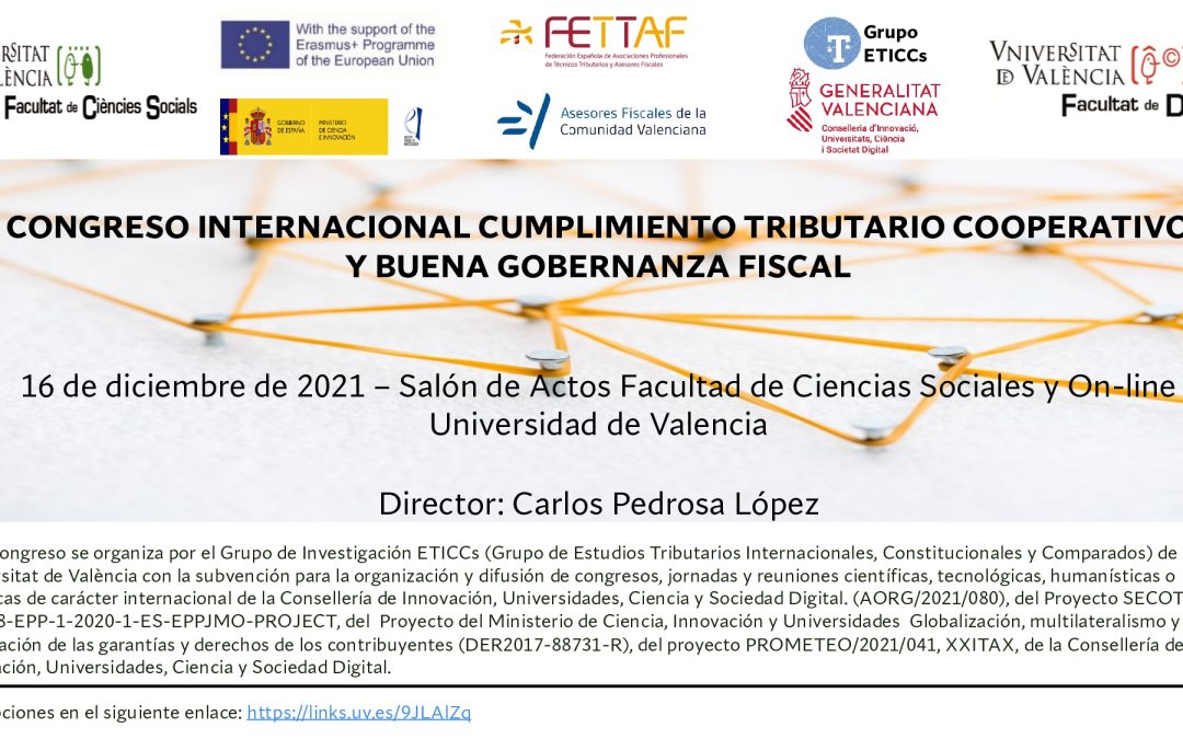 Congreso Internacional Cumplimiento Cooperativo y Buena Gobernanza Fiscal